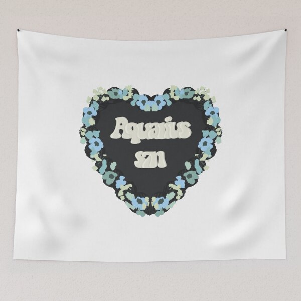 Item preview, Aquarius Season Star Sign Love Heart Birthday Cake designed and sold by FreeOrca.