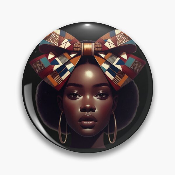 Item preview, Black history  Woman With Bow Headwrap African American designed and sold by GrumpySableye.