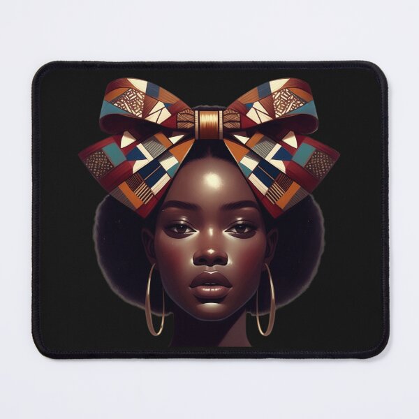 Item preview, Black history Woman With Bow Headwrap African American designed and sold by GrumpySableye.