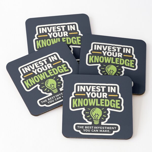 Item preview, nvest In Your Knowledge – Education Motivation Typography Design designed and sold by Amr Darwish Graphic designer.