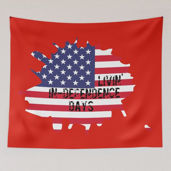 Item preview, Vintage USA Flag In-Dependence Days Graphic designed and sold by DesignsVault.
