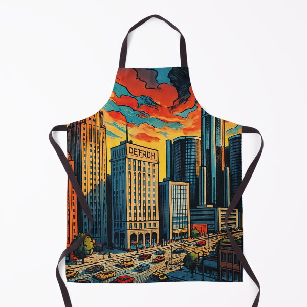 Item preview, Detroit, city | Comics stylCartoone -  designed and sold by ComicsFactory.