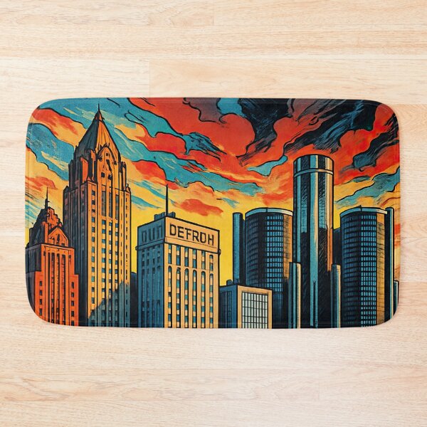 Item preview, Detroit, city | Comics stylCartoone -  designed and sold by ComicsFactory.