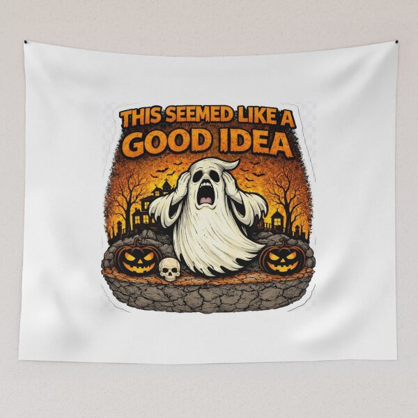 Item preview, This Seemed Like a Good Idea – Funny Halloween Ghost Shirt designed and sold by TMD167207.