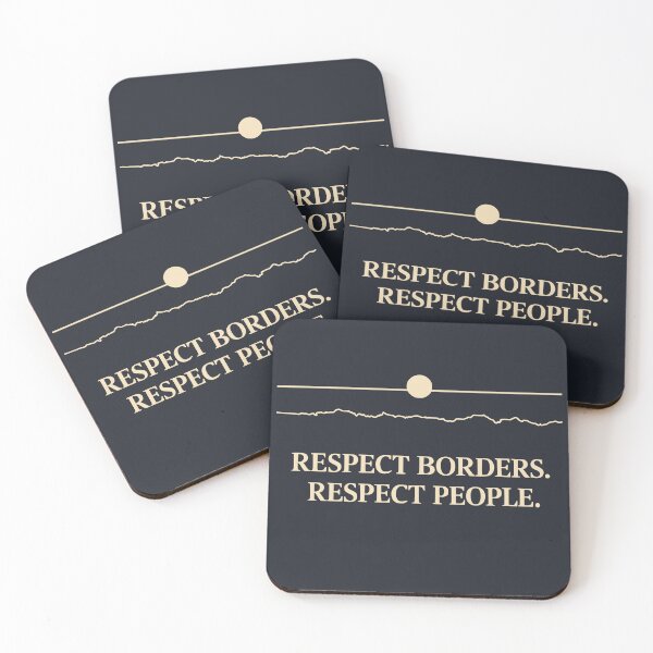 Item preview, Respect Borders Respect People Arctic Statement designed and sold by Place-Heritages.