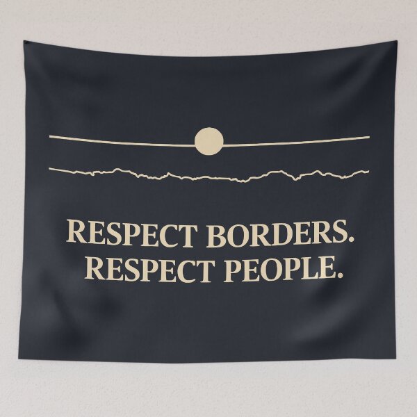 Item preview, Respect Borders Respect People Arctic Statement designed and sold by Place-Heritages.