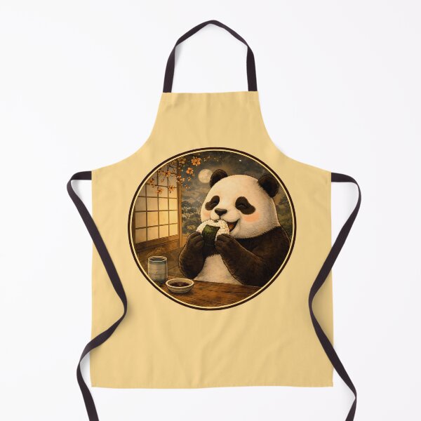 Item preview, Moonlit Onigiri Panda Feast – Cozy Japanese Art designed and sold by CogoPrints.