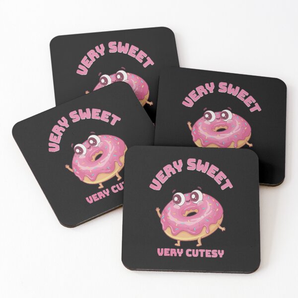 Item preview,  Very Sweet Very Cutesy – Cute Pink Donut Cartoon Graphic  designed and sold by  MOHAMED.