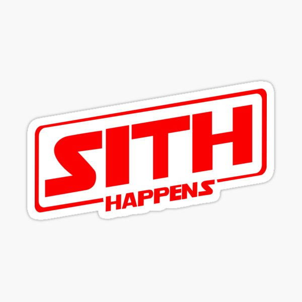 Vista previa del artículo con la obra «Red Sith sucede logo», diseñado y vendido por SpacedLobster.