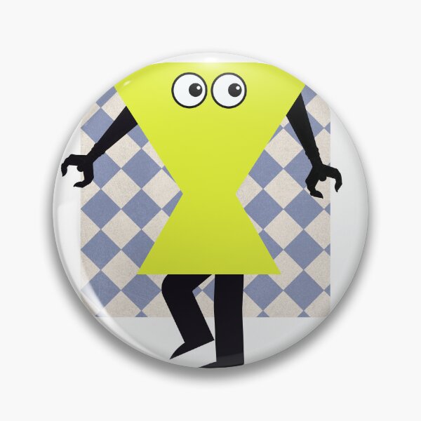 Item preview, "Quirky Geometric Character Art – Fun Triangle Robot Illustration" designed and sold by MaryvonLogg.