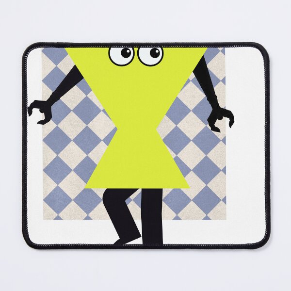 Item preview, "Quirky Geometric Character Art – Fun Triangle Robot Illustration" designed and sold by MaryvonLogg.