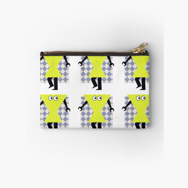 Item preview, "Quirky Geometric Character Art – Fun Triangle Robot Illustration" designed and sold by MaryvonLogg.