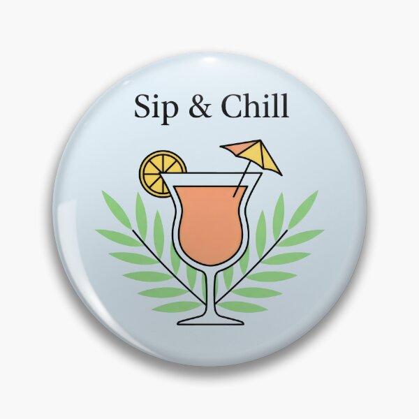 Item preview, Sip and Chill Tropical Summer Cocktail Paradise Vacation Art designed and sold by SplashTastic.