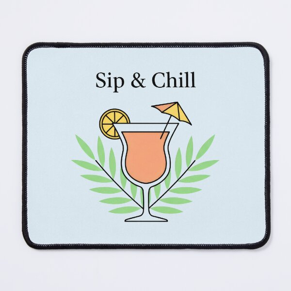 Item preview, Sip and Chill Tropical Summer Cocktail Paradise Vacation Art designed and sold by SplashTastic.