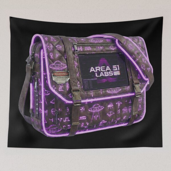 Item preview, Area 51 Labs: TACTICAL COURIER BAG - Purple Edition (Classified Archive) designed and sold by AREA51.LABS.