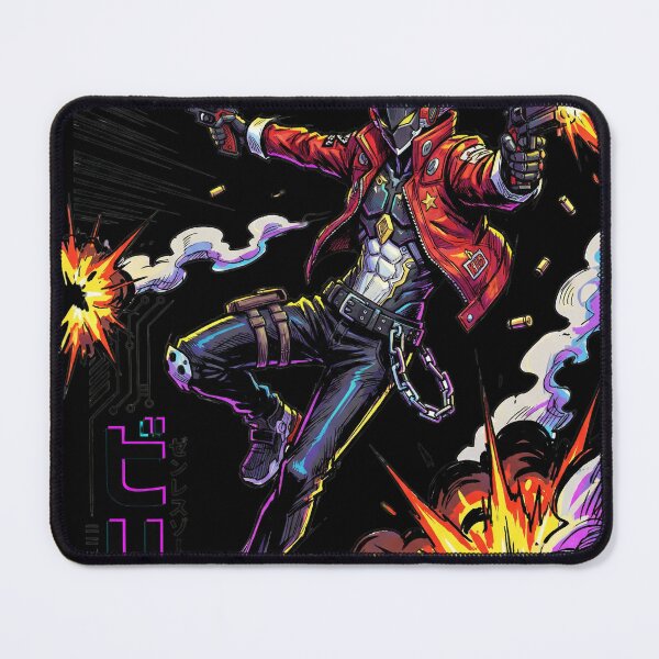 Item preview, ZZZ Billy Kid Guns Tee | Zenless Zone Zero Cyborg Attack Hoodie | Cunning Hares Physical Gaming Sticker  designed and sold by Senpaiwaves.