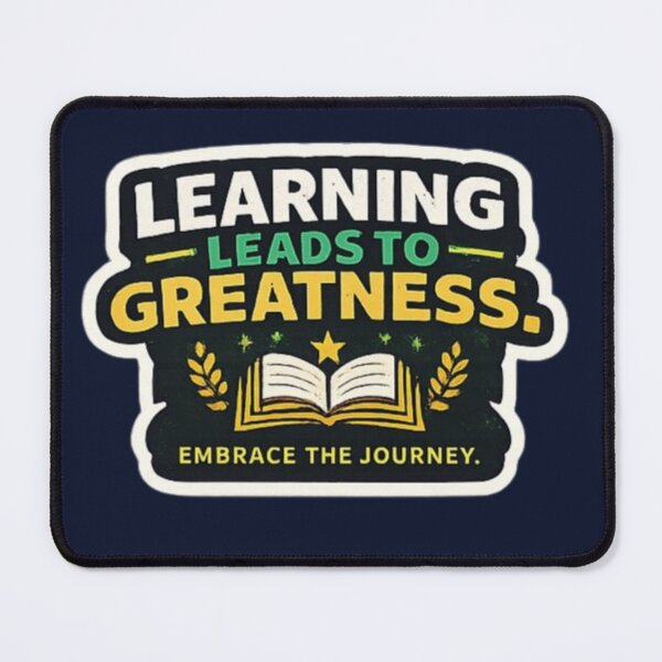 Item preview, Learning Leads To Greatness – Education Motivation Design designed and sold by Amr Darwish Graphic designer.