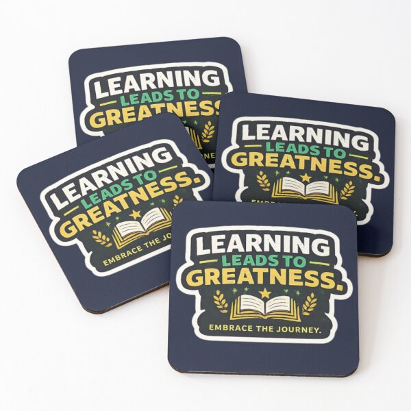 Item preview, Learning Leads To Greatness – Education Motivation Design designed and sold by Amr Darwish Graphic designer.