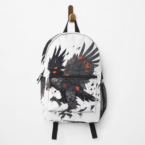 Item preview, Shattered Shadow Eagle – Dark Fragmented Mechanical Bird Illustration designed and sold by Dyan4.