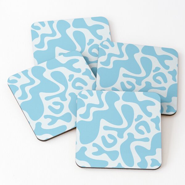 Item preview, Soft Blue Organic Abstract Pattern, Abstract Background designed and sold by burmacat.