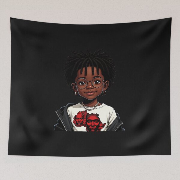 Item preview, Black Child With Glasses Black history  designed and sold by GrumpySableye.