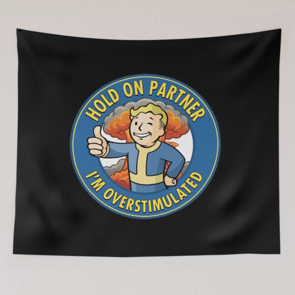 Item preview, Hold on partner im overstimulated funny western mascot designed and sold by Star3NowForMe.