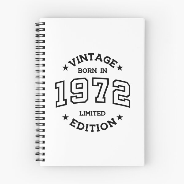 Item preview, Born in 1972 - Retro Style Print Black designed and sold by Viktor Milana.