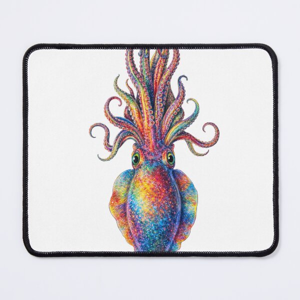 Item preview, Rainbow Cuttlefish – Colorful Ocean Art Illustration designed and sold by PRfoxy.