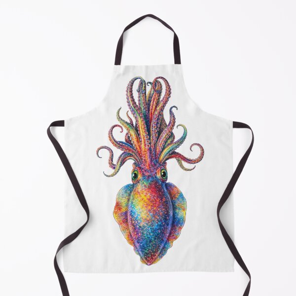 Item preview, Rainbow Cuttlefish – Colorful Ocean Art Illustration designed and sold by PRfoxy.
