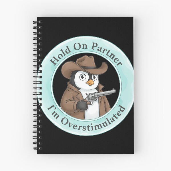 Item preview, Hold on partner im overstimulated cowboy owl sheriff designed and sold by Star3NowForMe.