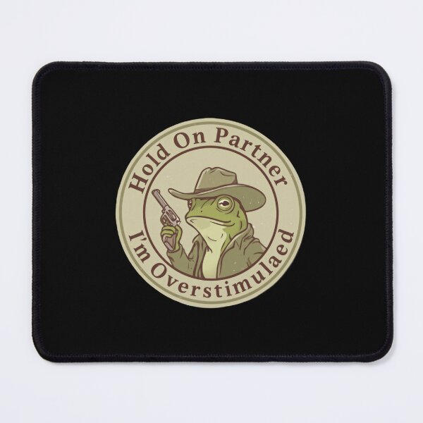 Item preview, Hold on partner im overstimulated vintage cowboy frog designed and sold by Star3NowForMe.