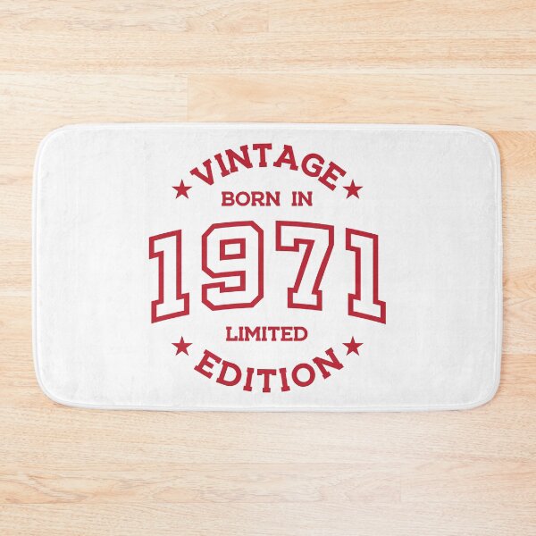 Item preview, Born in 1971 - Retro Style Print Red designed and sold by Viktor Milana.
