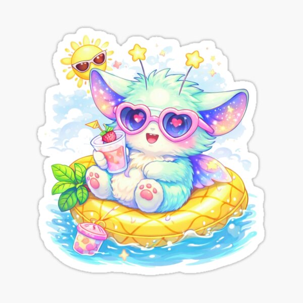 Item preview, Summer Lunari – Cute Fantasy Summer Creature designed and sold by LunariWorld.