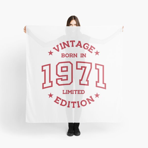 Item preview, Born in 1971 - Retro Style Print Red designed and sold by Viktor Milana.
