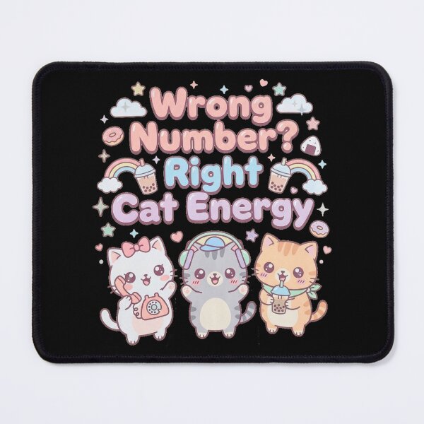 Item preview, Wrong Number Right Cat Energy Kawaii Food designed and sold by anass002.