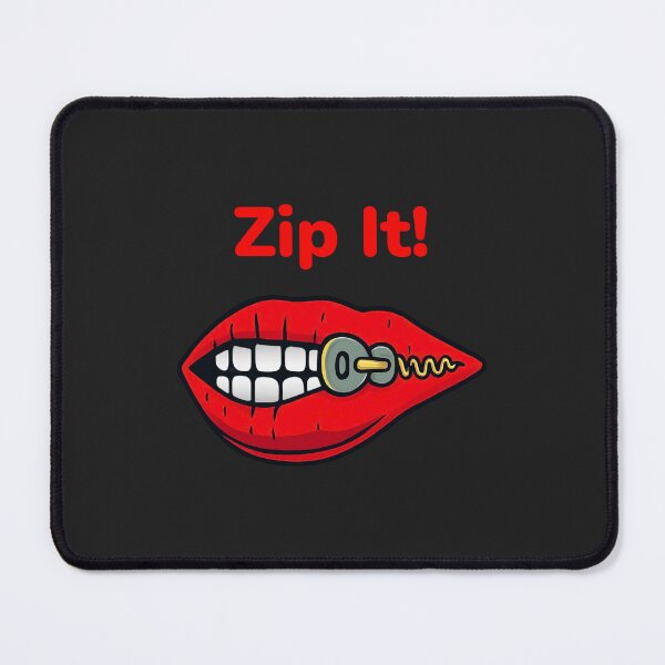 Item preview, Zip It Retro Sarcastic Quote - Edgy Y2K Bubble Typography Aesthetic designed and sold by Wonder Pixel Studio.