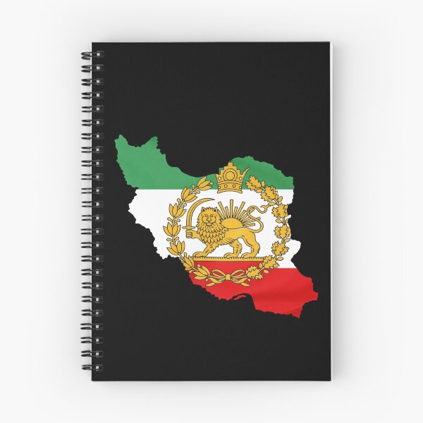 Item preview, Iran Flag Map with Lion and Sun Emblem, Vintage Persian Heritage designed and sold by Flag Outfit.