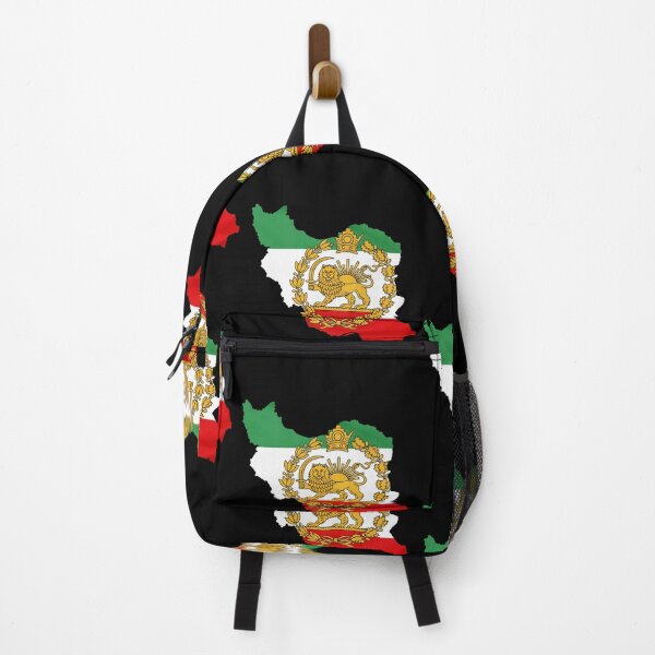 Item preview, Iran Flag Map with Lion and Sun Emblem, Vintage Persian Heritage designed and sold by Flag Outfit.