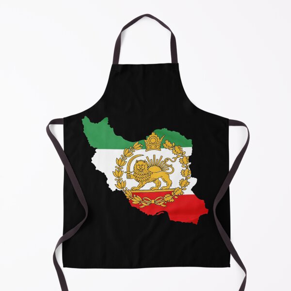 Item preview, Iran Flag Map with Lion and Sun Emblem, Vintage Persian Heritage designed and sold by Flag Outfit.