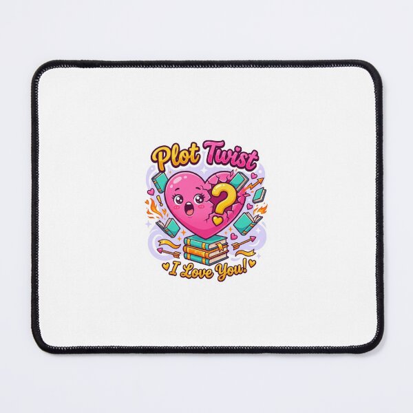 Item preview, Plot Twist Love - Kawaii Bookish Valentine Sticker designed and sold by OrikuStudio.