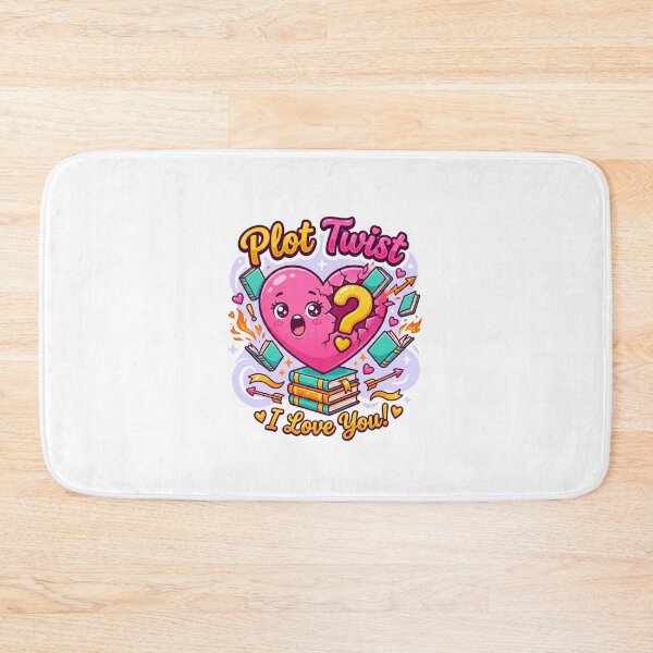 Item preview, Plot Twist Love - Kawaii Bookish Valentine Sticker designed and sold by OrikuStudio.