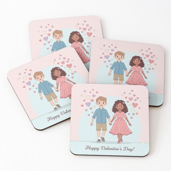 Item preview, Happy Valentine’s Day Cute Couple designed and sold by Wizdem Artworkz.