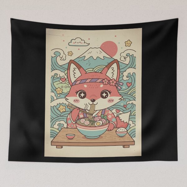 Item preview, Kitsune's Ramen Dream at Fuji designed and sold by FoxVibes.