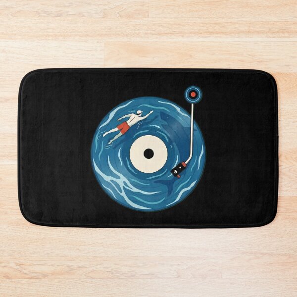 Item preview, Lost in the Deep Groove – Vinyl Ocean Surreal Illustration designed and sold by SidTastic .