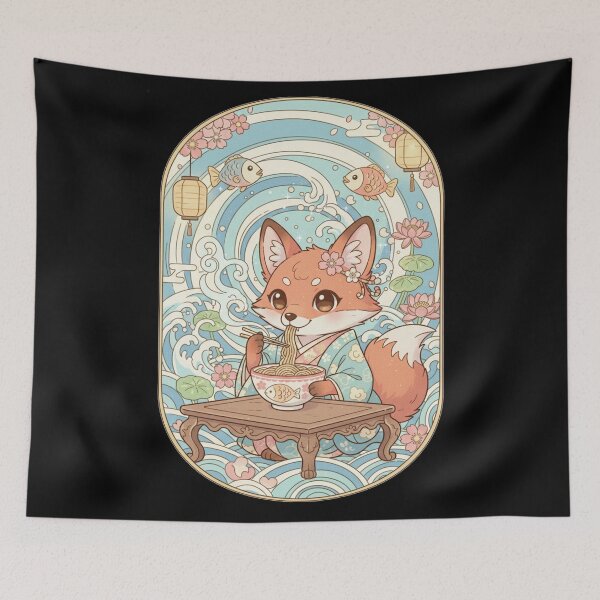 Item preview, Kitsune's Serene Ramen Dream designed and sold by FoxVibes.