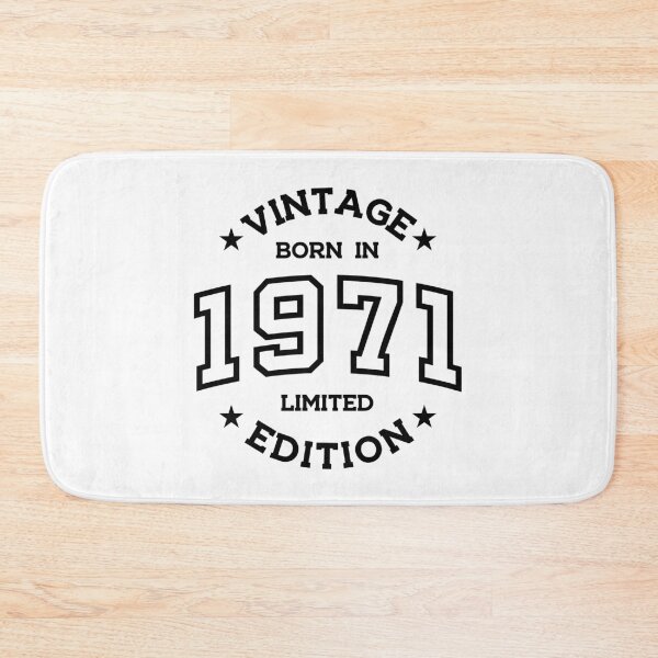 Item preview, Born in 1971 - Retro Style Print Black designed and sold by Viktor Milana.