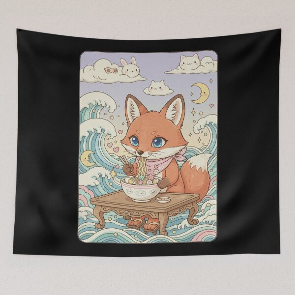 Item preview, The Fox's Noodle Dream designed and sold by FoxVibes.