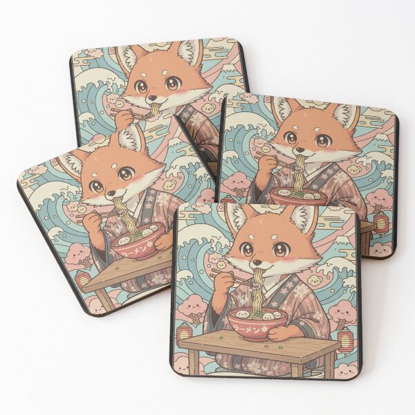 Item preview, The Kitsune Ramen Wave designed and sold by FoxVibes.