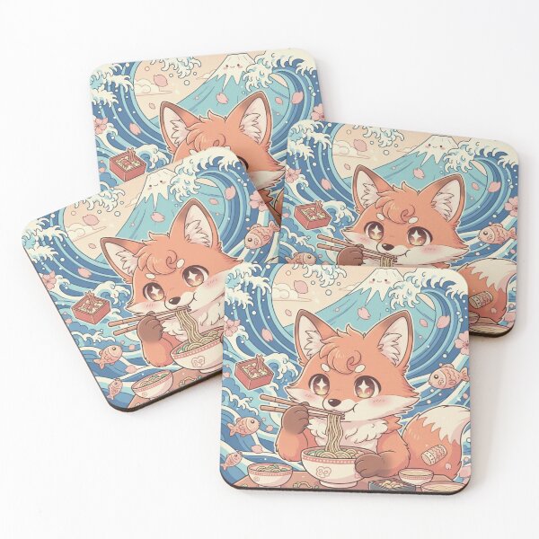 Item preview, Kawaii Kitsune's Ramen Wave Adventure designed and sold by FoxVibes.