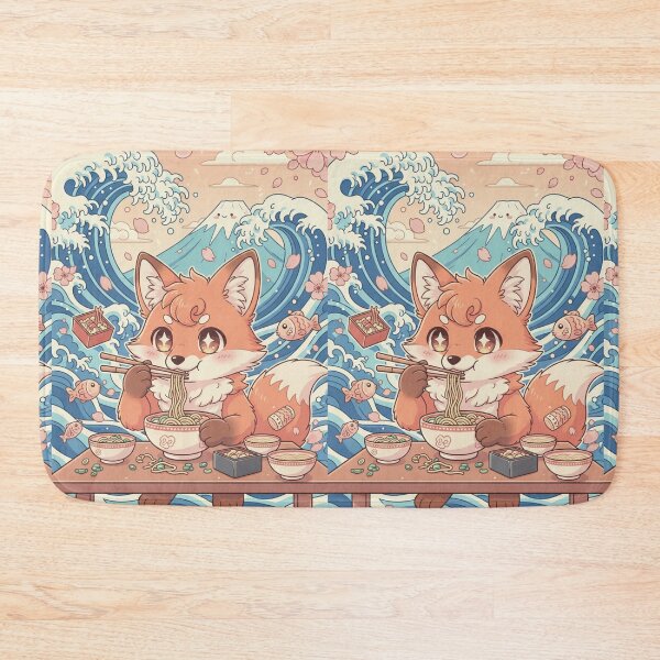 Item preview, Kawaii Kitsune's Ramen Wave Adventure designed and sold by FoxVibes.